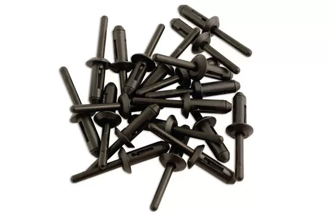 Laser - 3484 - Plastic Rivets 6.6mm x 17.2mm 20pc