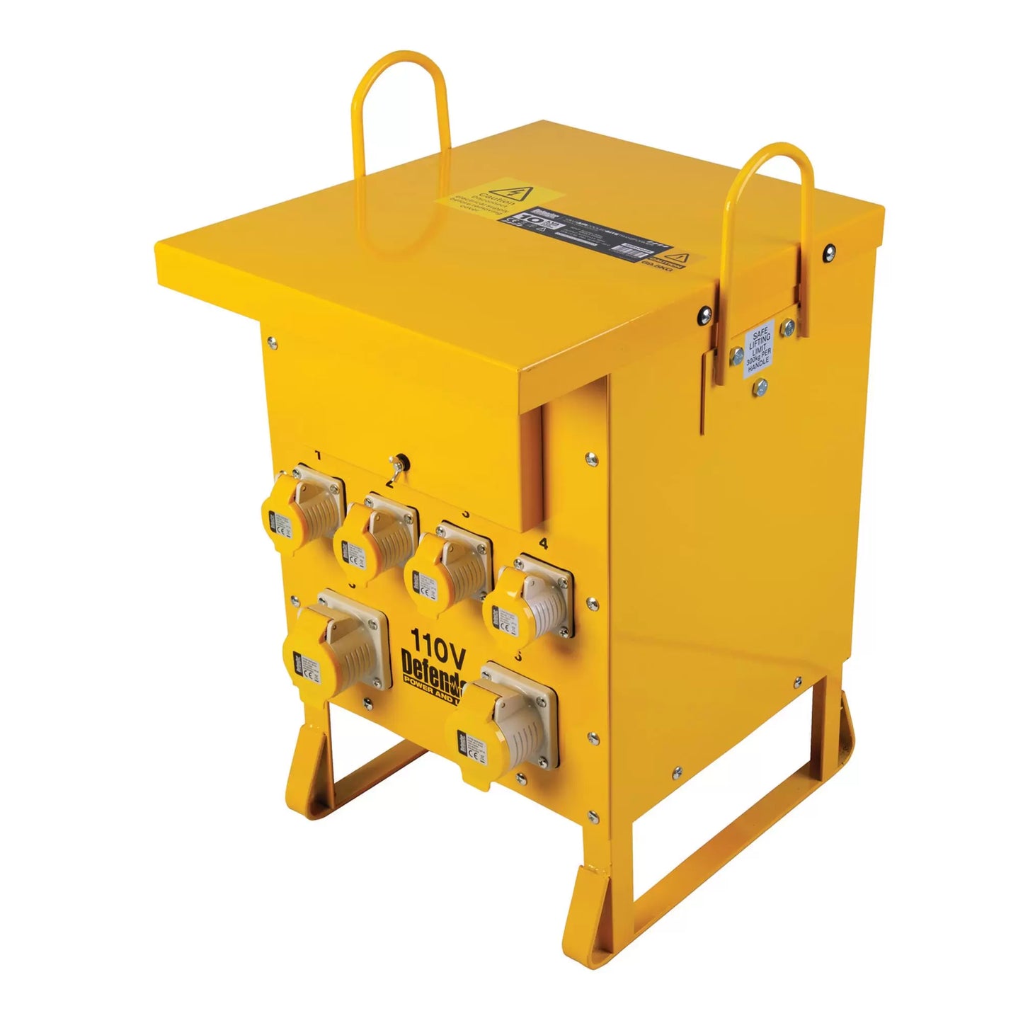 Draper Tools - 34959 - Defender ZE210022 10kVA Single Phase Transformer, 16A / 32A