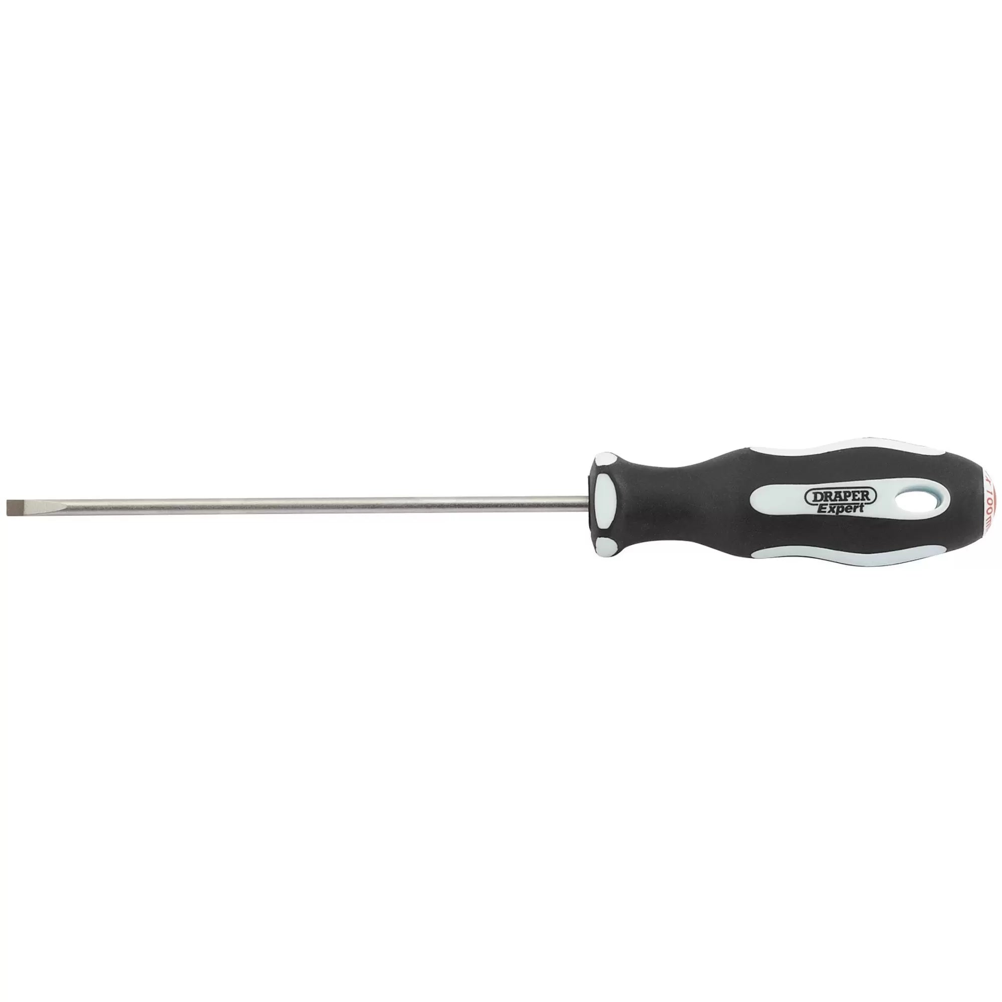 Draper Tools - 34972 - Draper Expert Plain Slot Soft Grip Parallel Tip Screwdriver, 3 x 100mm