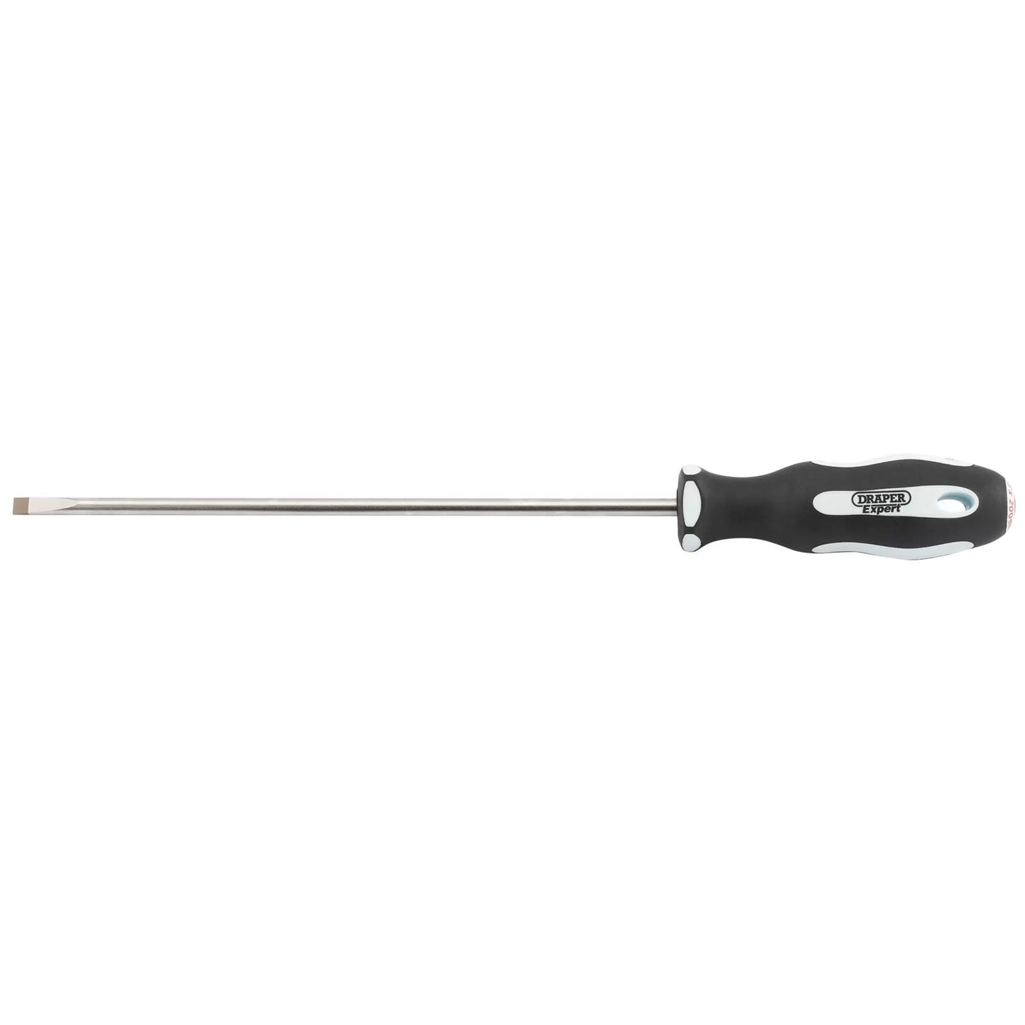 Draper Tools - 34975 - Draper Expert Plain Slot Soft Grip Parallel Tip Screwdriver, 5.5 x 200mm