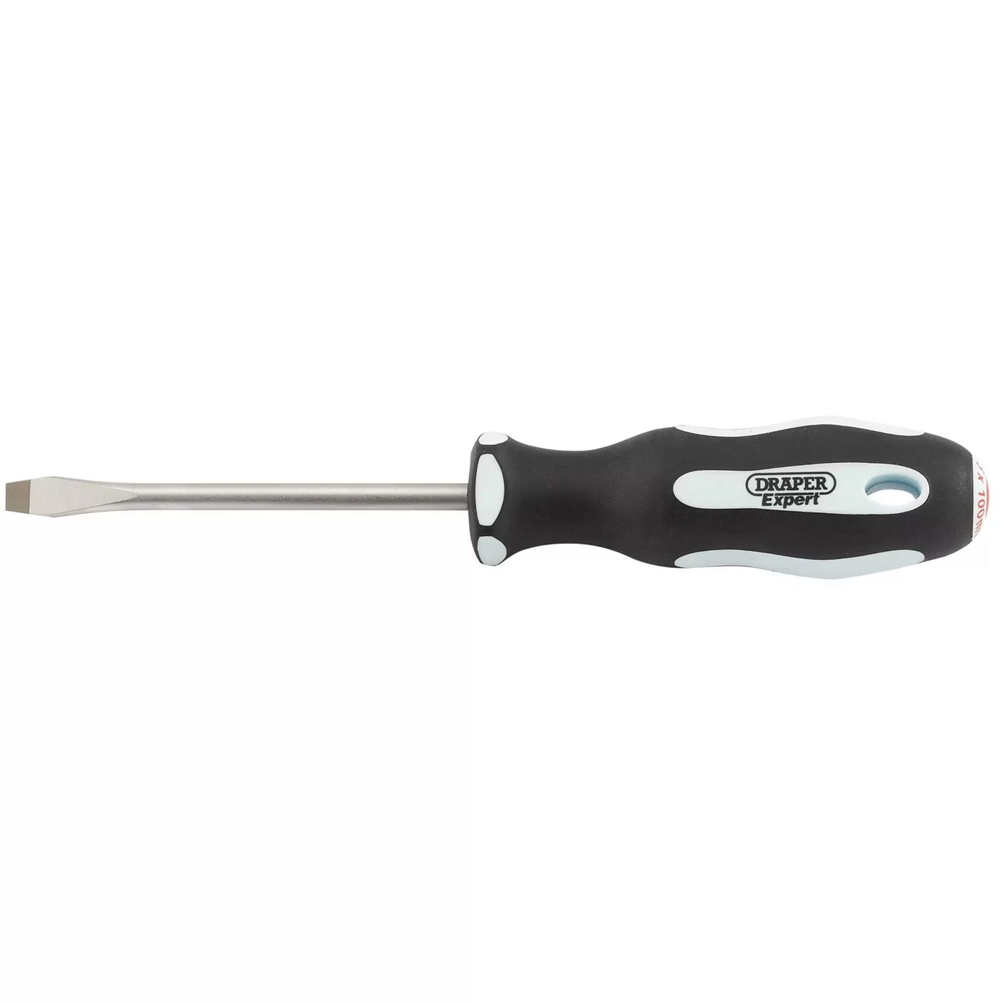 Draper Tools - 34978 - Draper Expert Plain Slot Soft Grip Screwdriver, 6.5 x 100mm