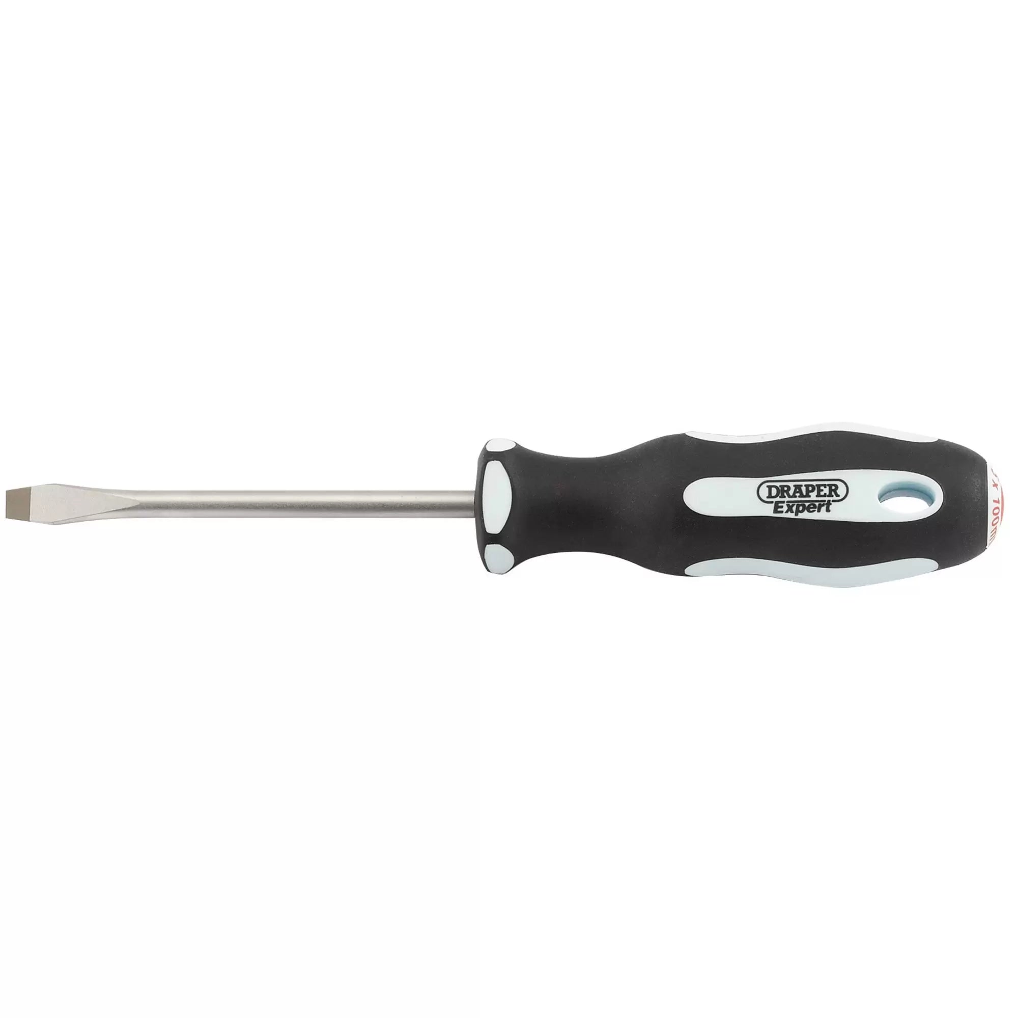 Draper Tools - 34978 - Draper Expert Plain Slot Soft Grip Screwdriver, 6.5 x 100mm