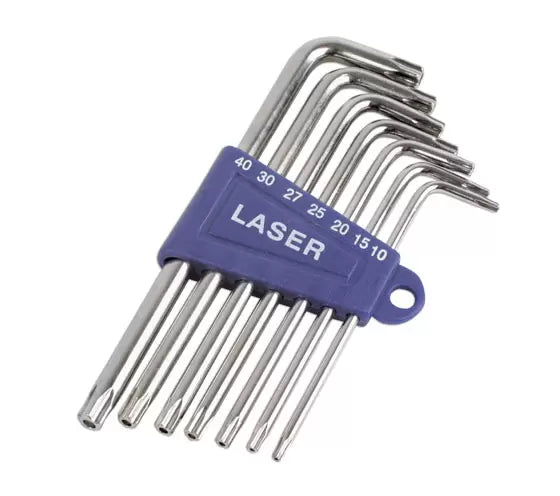 Laser - 3498 - Tamperproof Star Key Set 7pc
