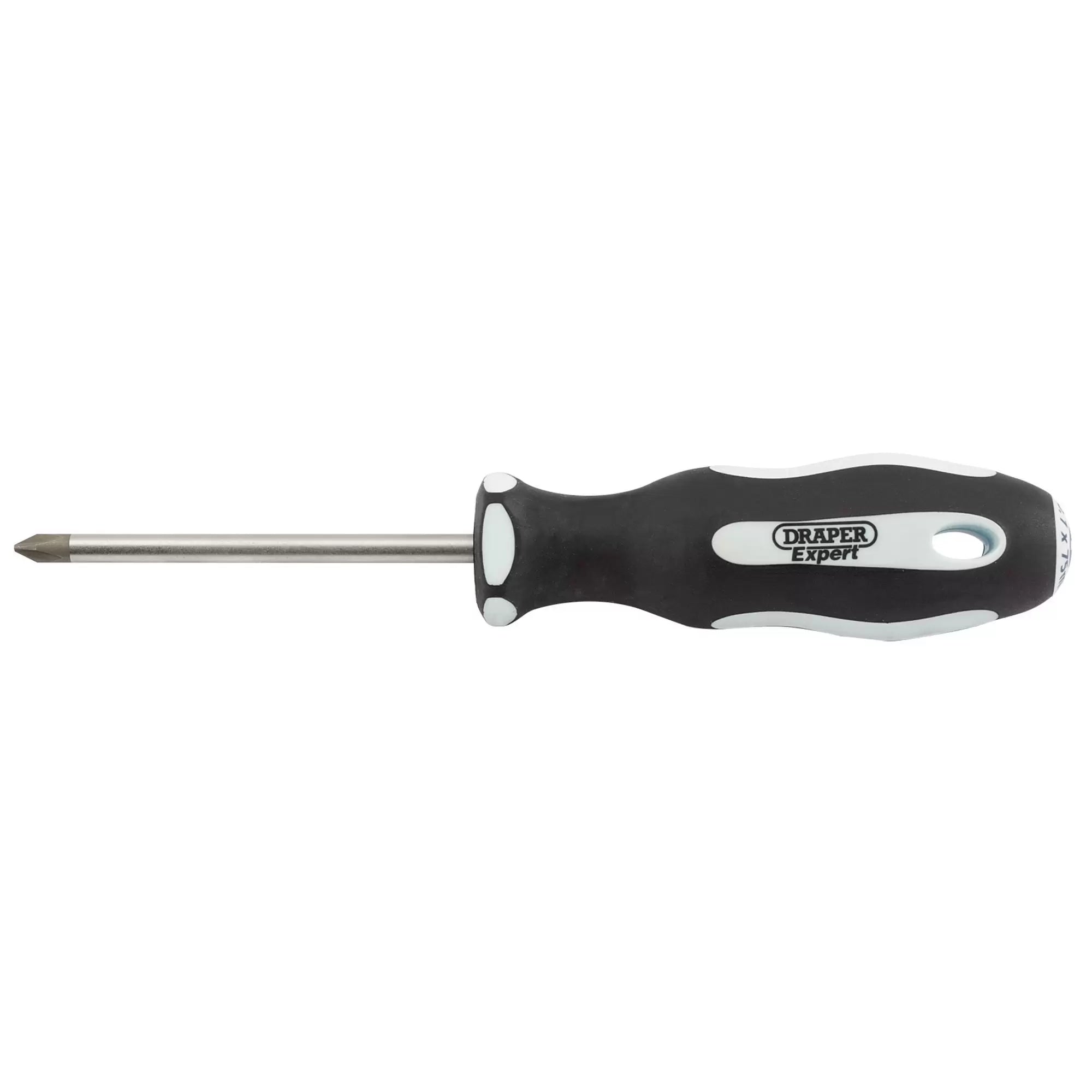 Draper Tools - 34990 - Draper Expert Cross Slot Soft Grip Screwdriver, No.1 x 75mm