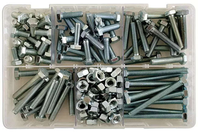 Assorted M8 x 1.25 Bolts & Nuts 154pc