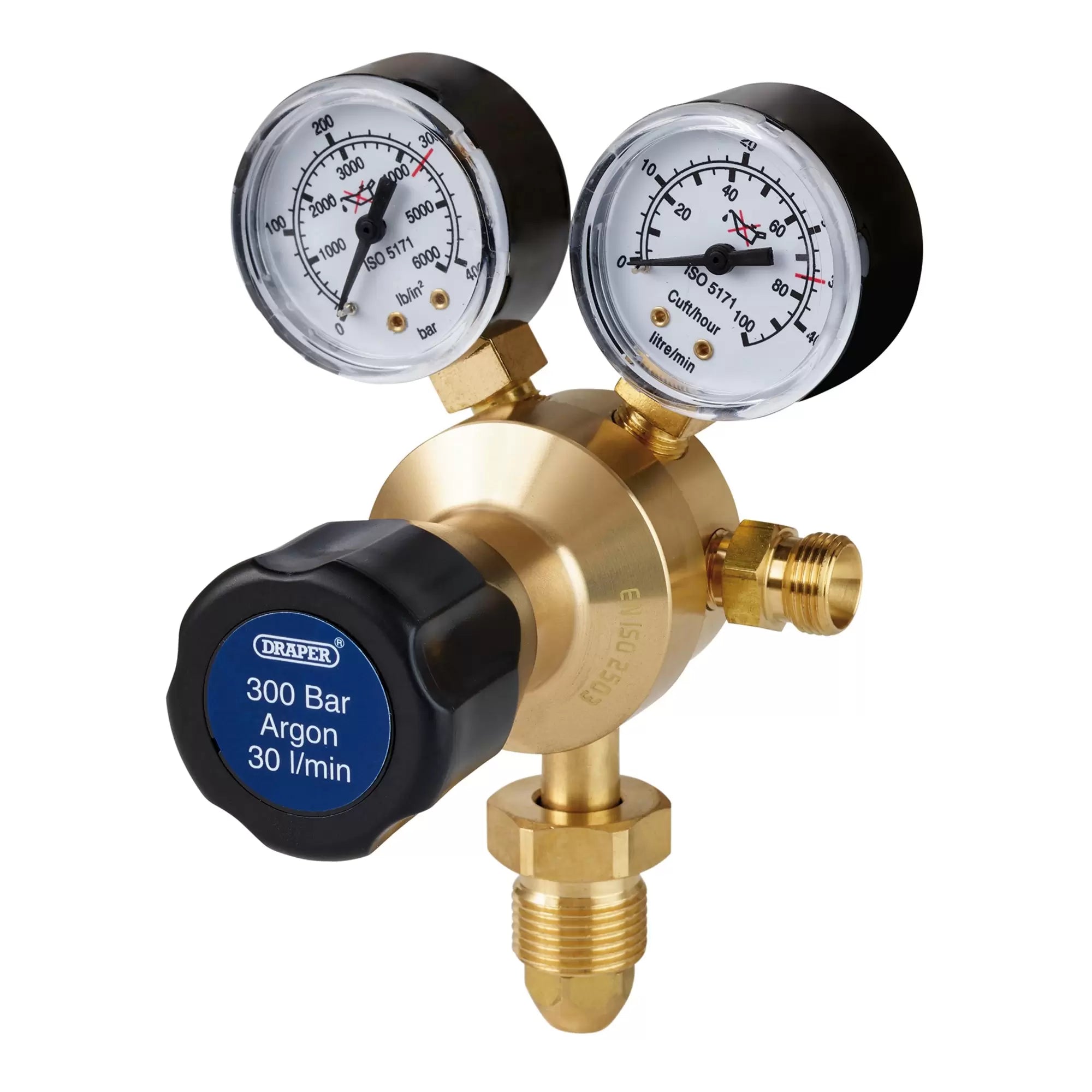 Draper Tools - 35017 - Argon Regulator, 300 Bar