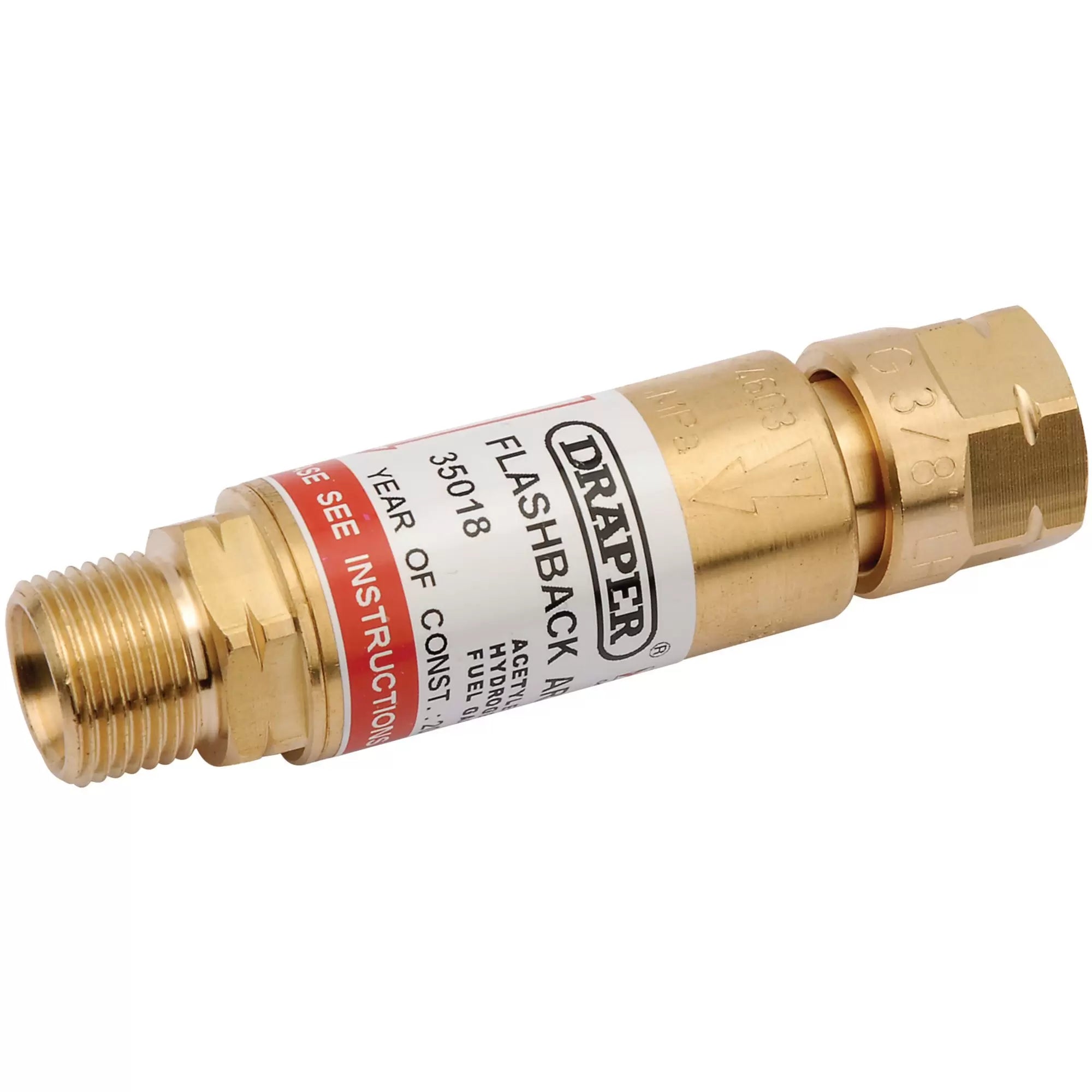 Draper Tools - 35018 - In-Line Fuel Flashback Arrestor