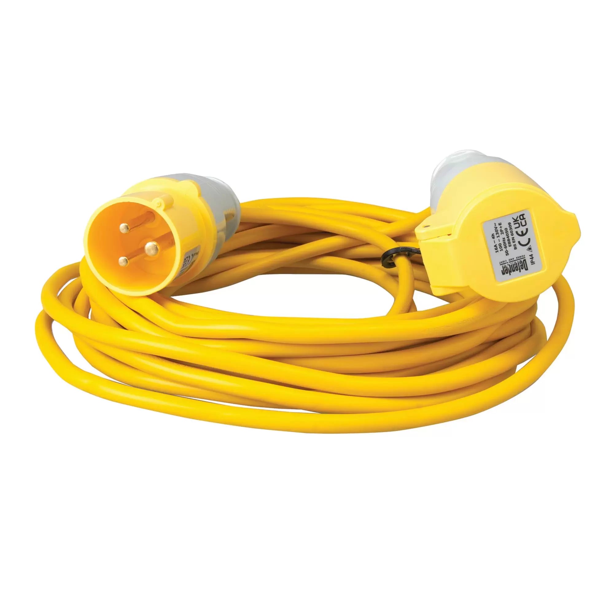 Draper Tools - 35073 - Defender E85118 110V Extension Lead, Yellow, 1.5mm&sup2;, 16A, 10m