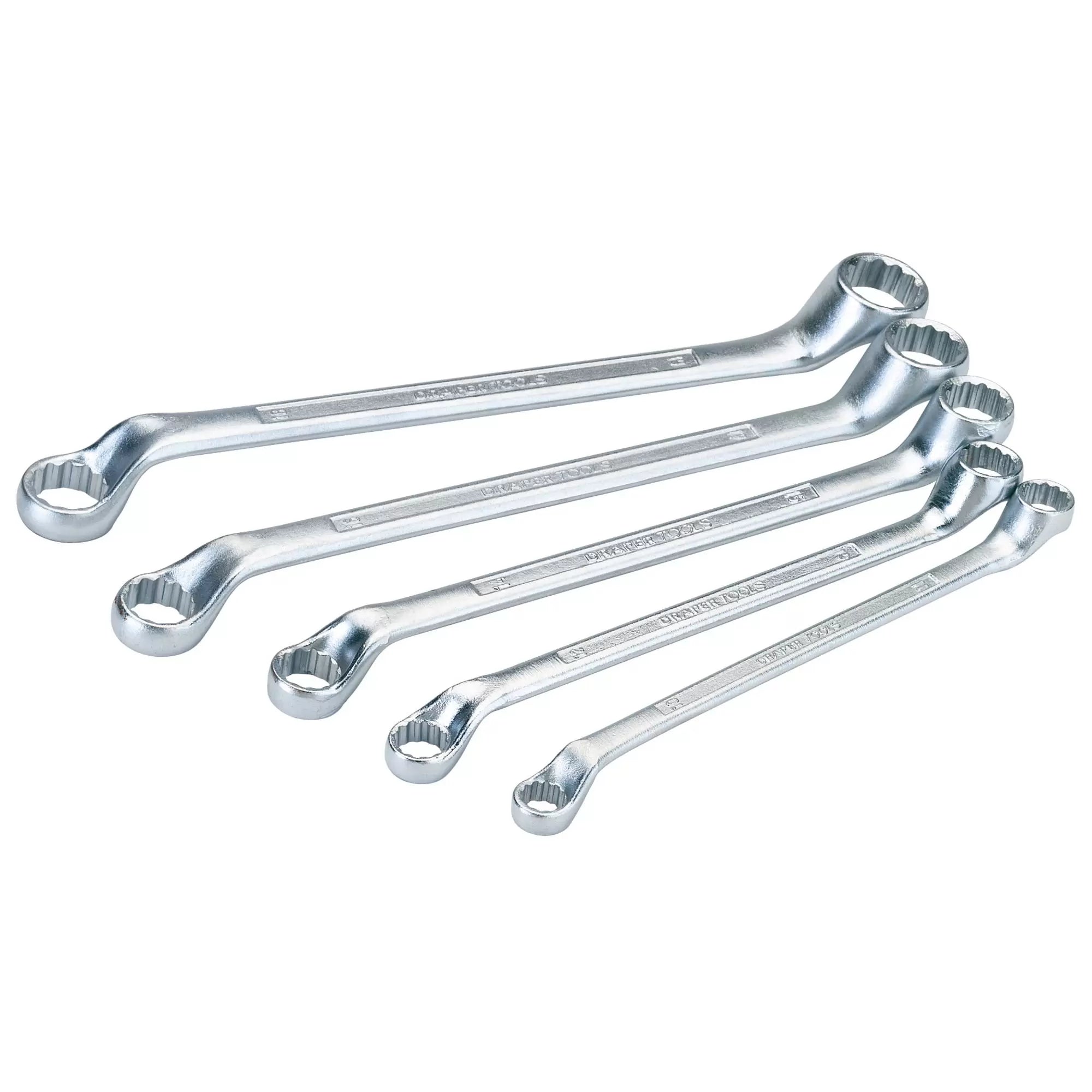 Draper Tools - 35089 - Cranked Metric Ring Spanner Set (5 Piece)