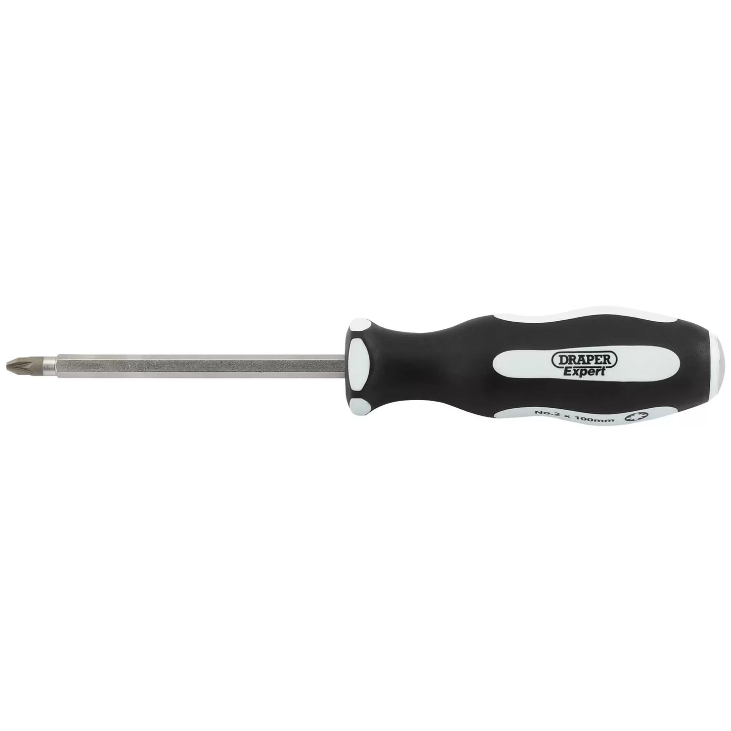 Draper Tools - 35230 - Draper Expert 'Pound Thru' PZ TYPE Soft Grip Screwdriver, No.2 x 100mm