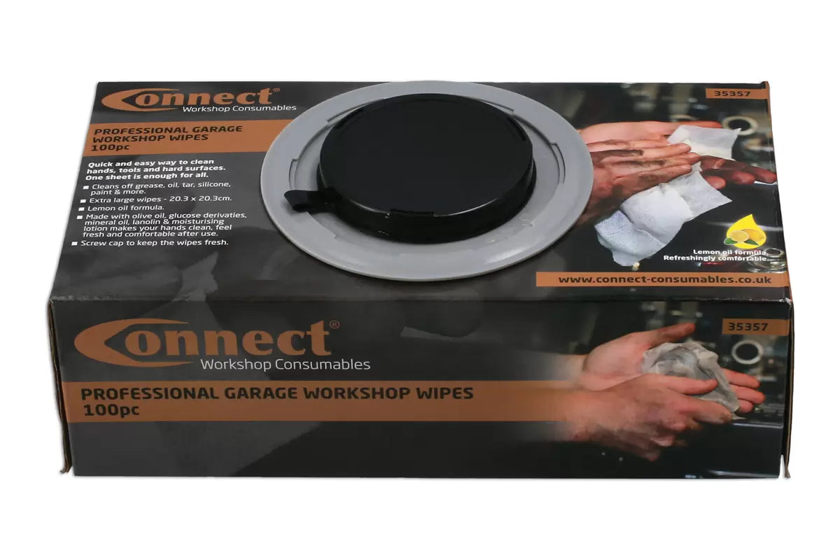 Connect - 35357 Professional Garage Workshop Wipes 100pc