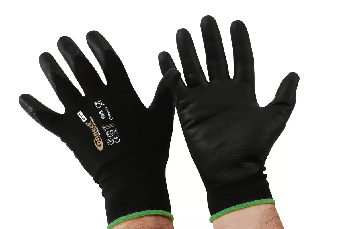 Connect - 35375 - Mechanics Cut Resistant Gloves - Large 3 Pairs