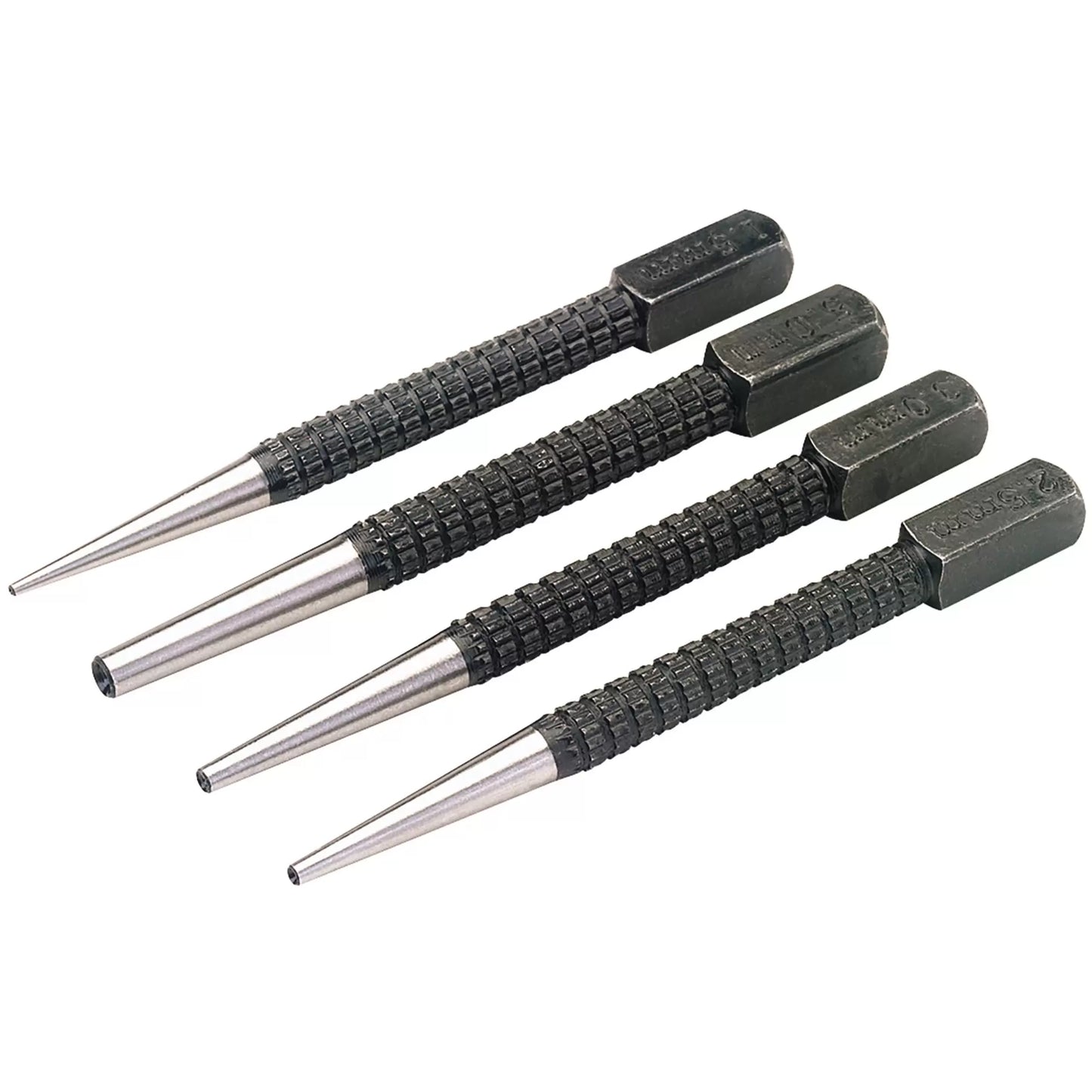 Draper Tools - 35480 - Set of Cupped Nailsets (4 Piece)