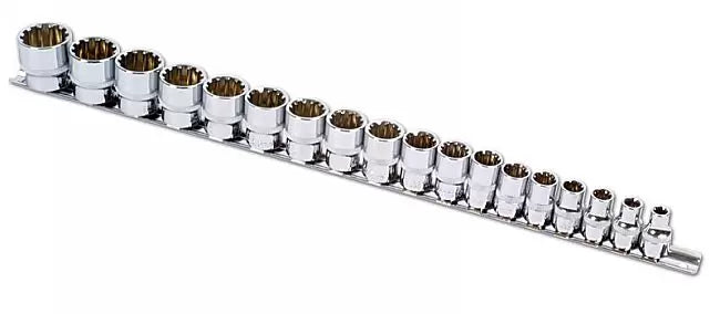 Laser - 3593 - Alldrive Socket Set 3/8"D 18pc