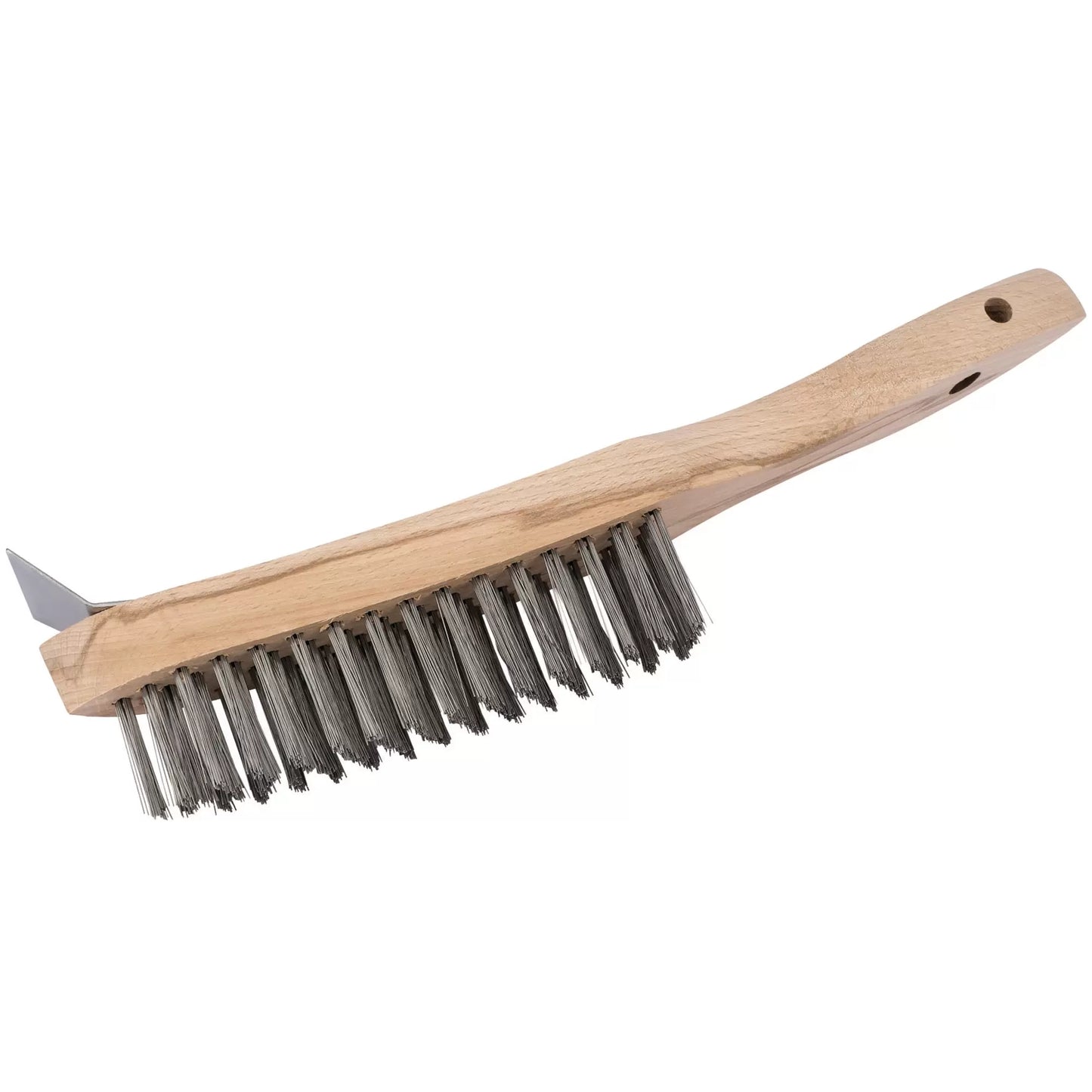 Draper Tools - 36176 - Heavy Duty 4 Row Wire Scratch Brush with Scraper, 310mm