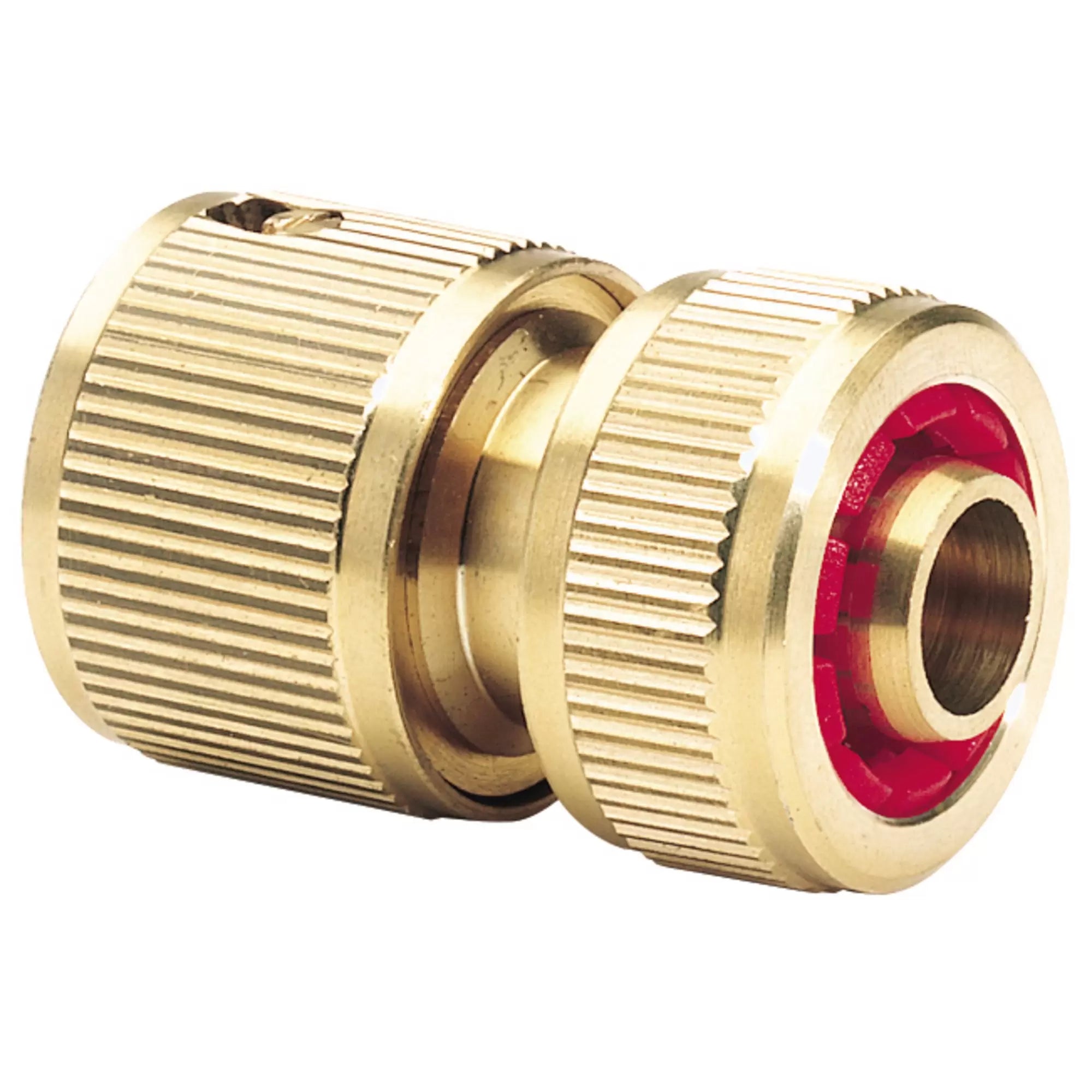 Draper Tools - 36202 - Brass Hose Connector with Water Stop, 1/2"