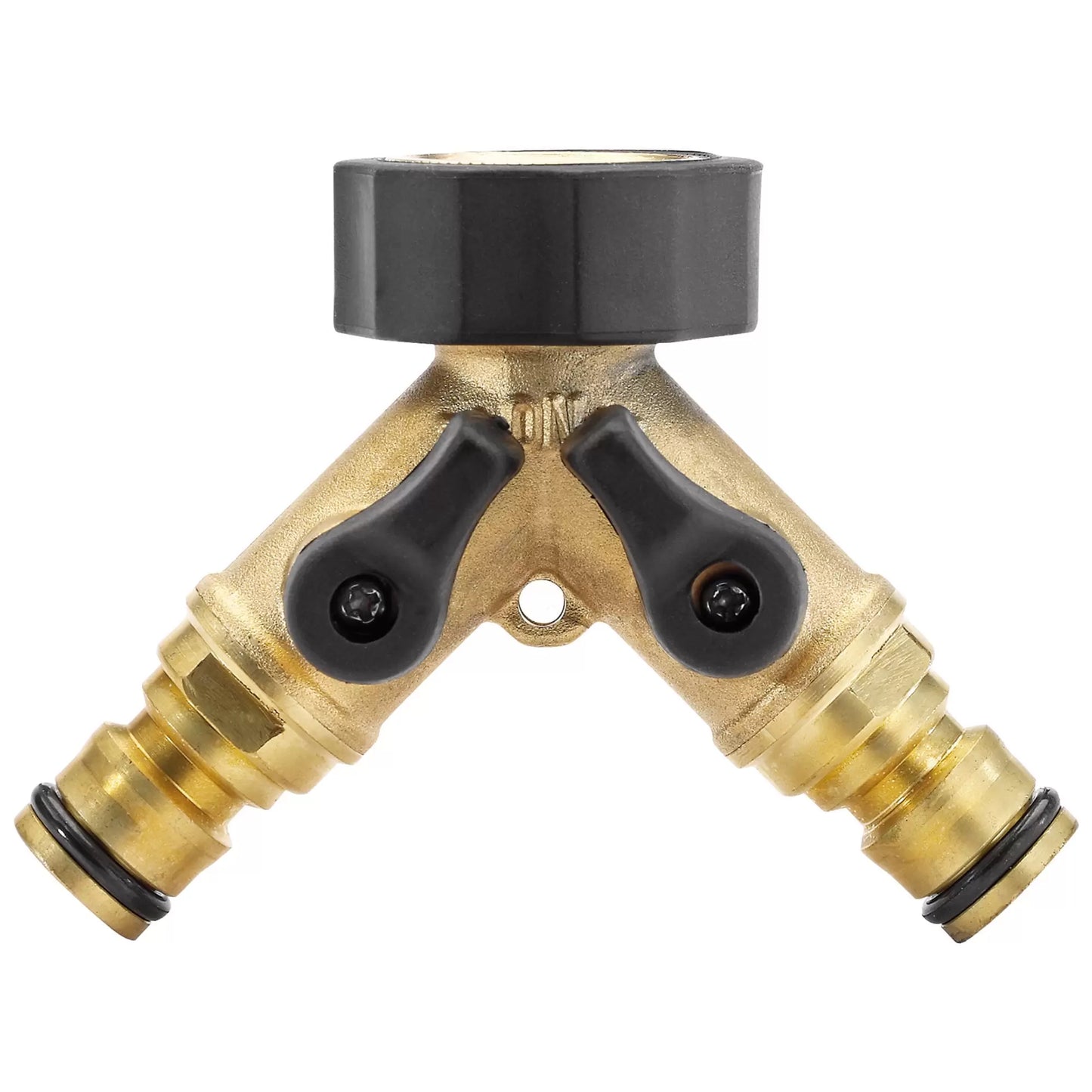Draper Tools - 36228 - Brass Double Tap Connector with Flow Control, 3/4"