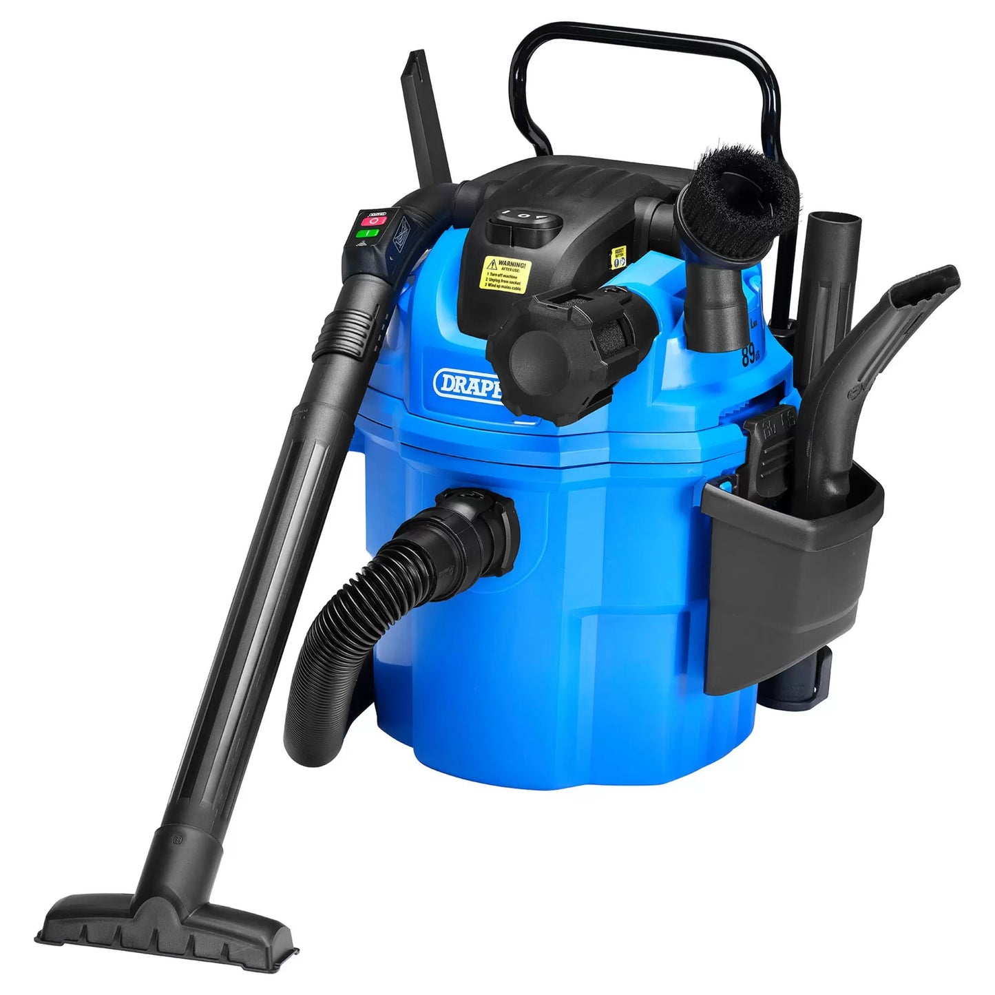 Draper Tools - 36313 - 230V Wall Mounted Wet and Dry Vacuum Cleaner, 1500W