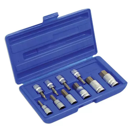 Laser - 3656 - Hex Socket Bit Set 3/8"D, 1/2"D 10pc