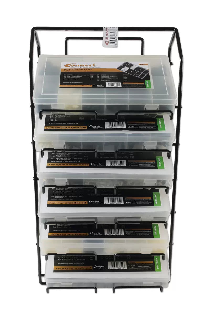 Connect - 36816 - Assorted Box Rack complete with Trim Clips