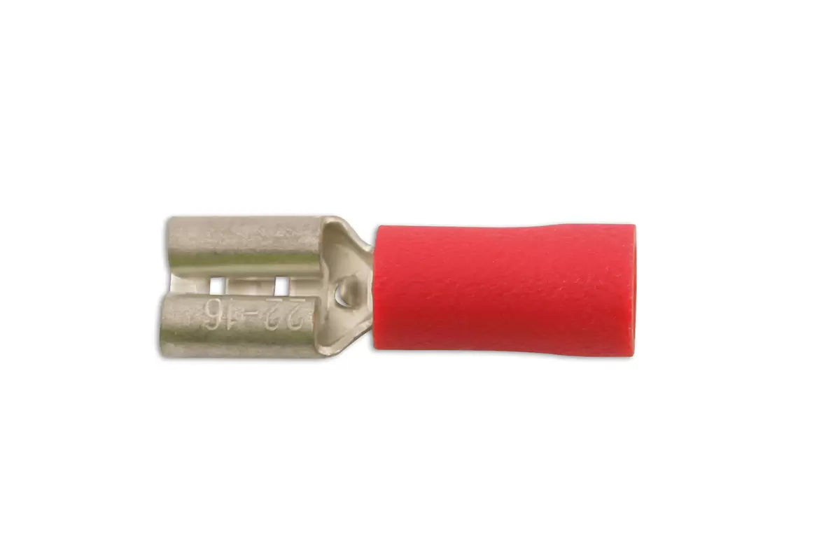 Connect - 36866 - Red Female Push On Insulated Terminal 6.3mm 10pc