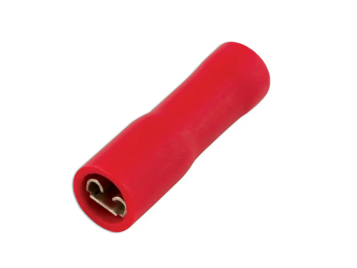 Connect - 36867 - Red Fully Insulated Female Push On Terminal 6.3mm 10pc