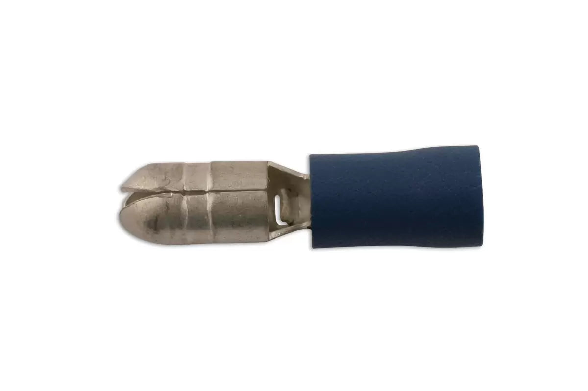 Connect - 36875 - Blue Male Bullet Terminal 5mm 10pc