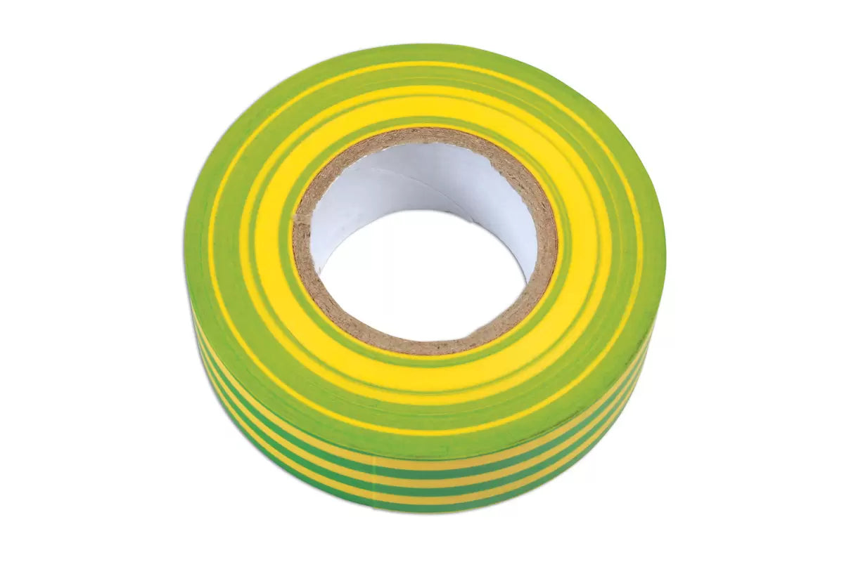 Connect - 30378 - Green & Yellow PVC Insulation Tape 19mm x 20m 10pc