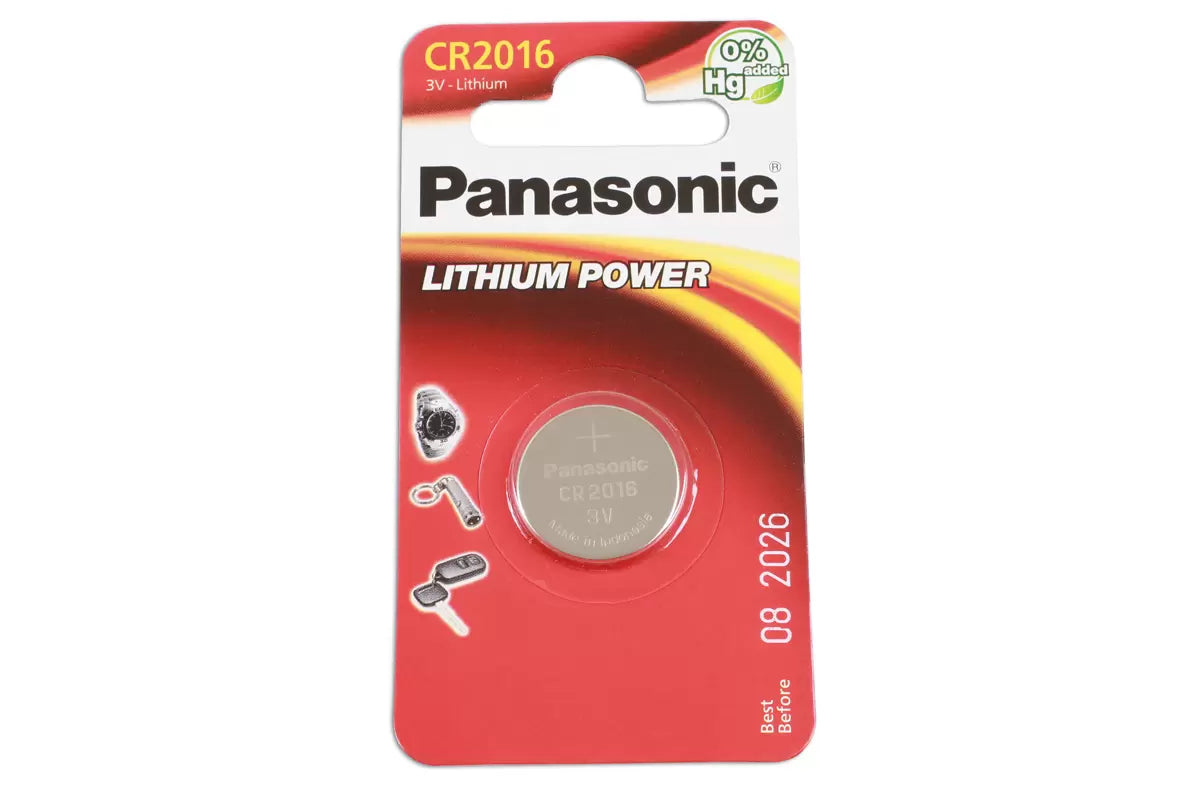 Connect - 36907 - Panasonic CR2016 Coin Cell Battery