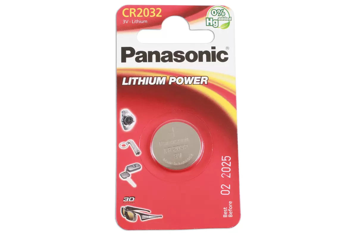 Connect - 36909 - Panasonic CR2032 Coin Cell Battery