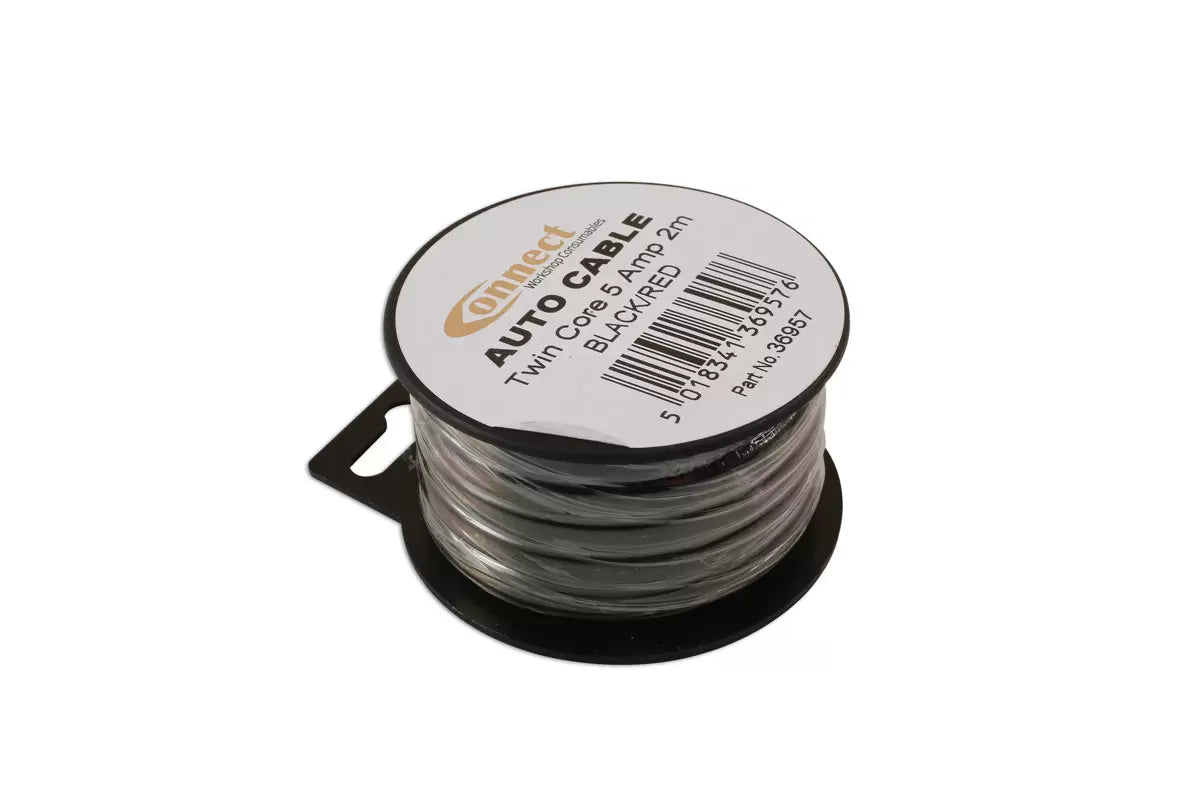Mini Reel Automotive Cable 5A Twin 2m