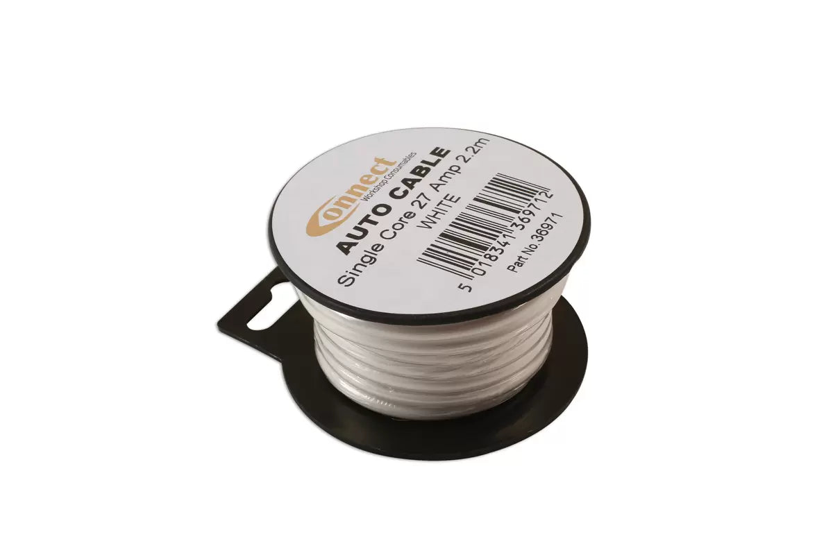 Connect - Mini Reel Automotive Cable White