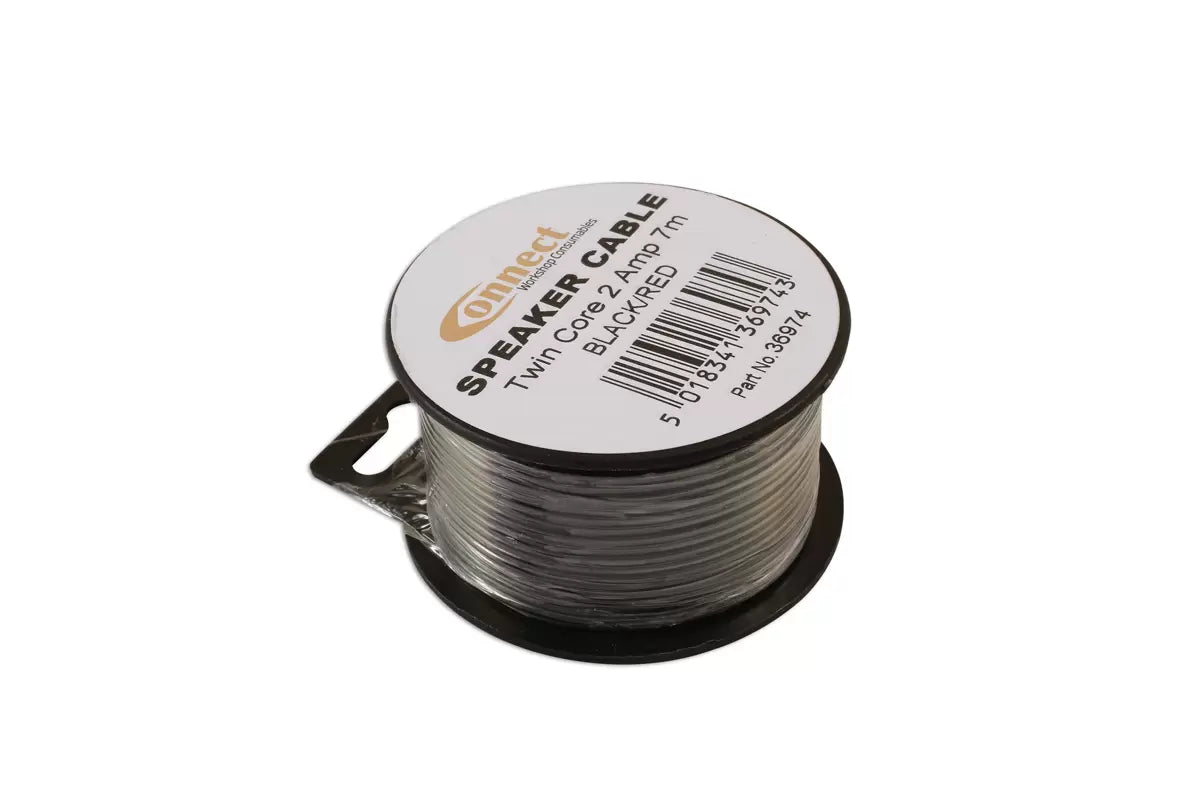 Mini Reel Automotive Twin Speaker Cable 2 x 12/0.20 7m
