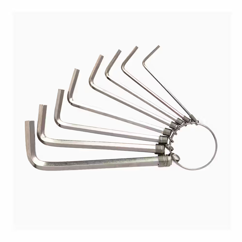 Deli Flat End Hex Key Set, Used for Furniture & Assembly Work - Set of 8-Piece