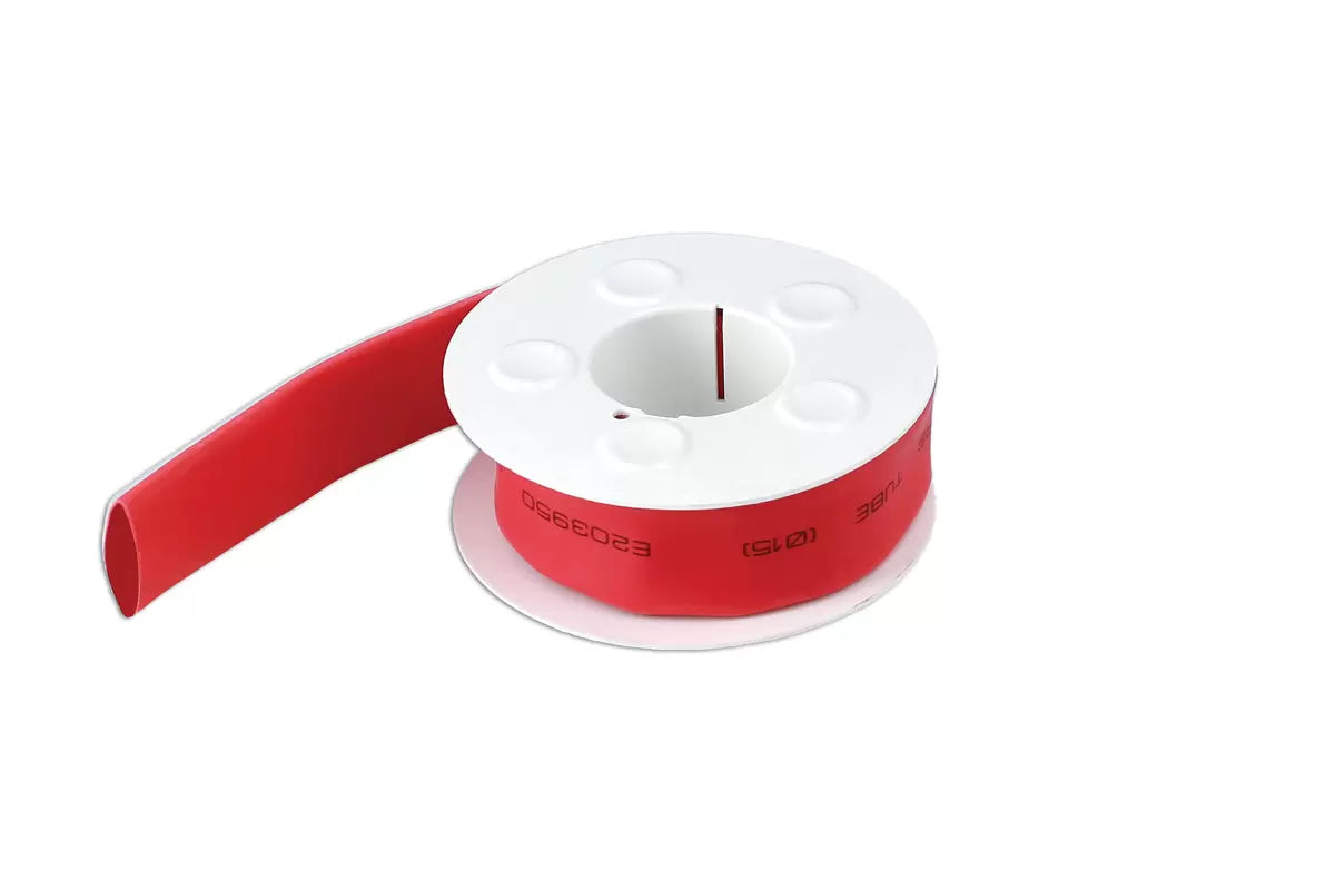 Connect - 37125 - Heat Shrink Tubing on a roll 15mm 1.22m roll Red