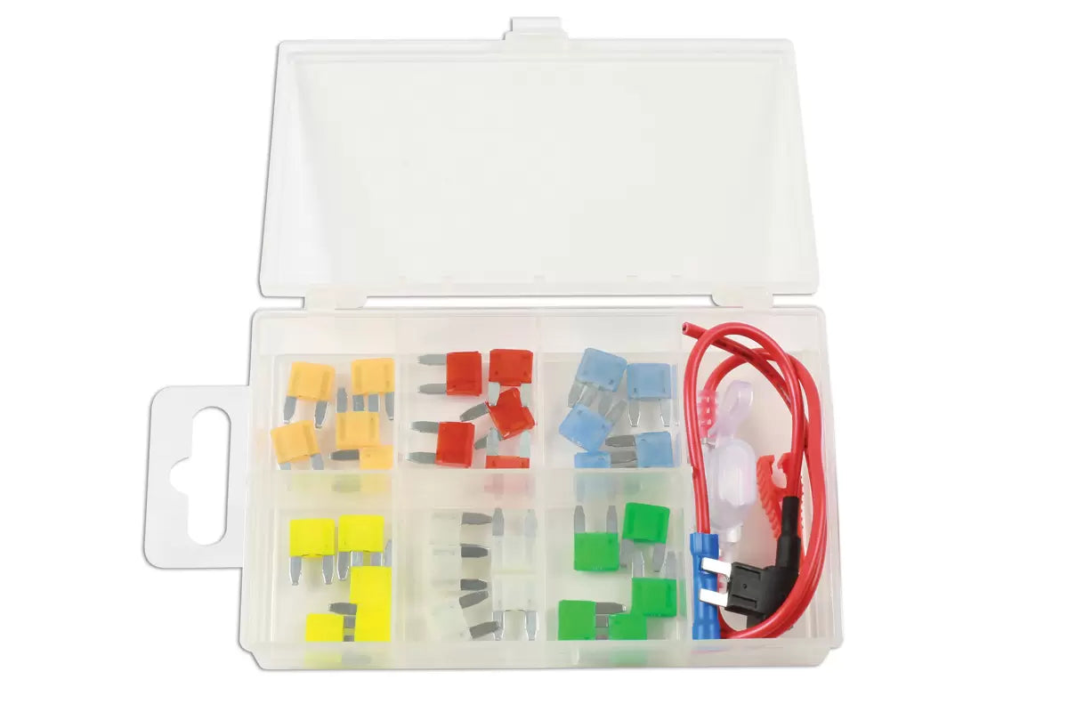 Connect - 37526 - Assorted Mini Blade Fuses 33pc