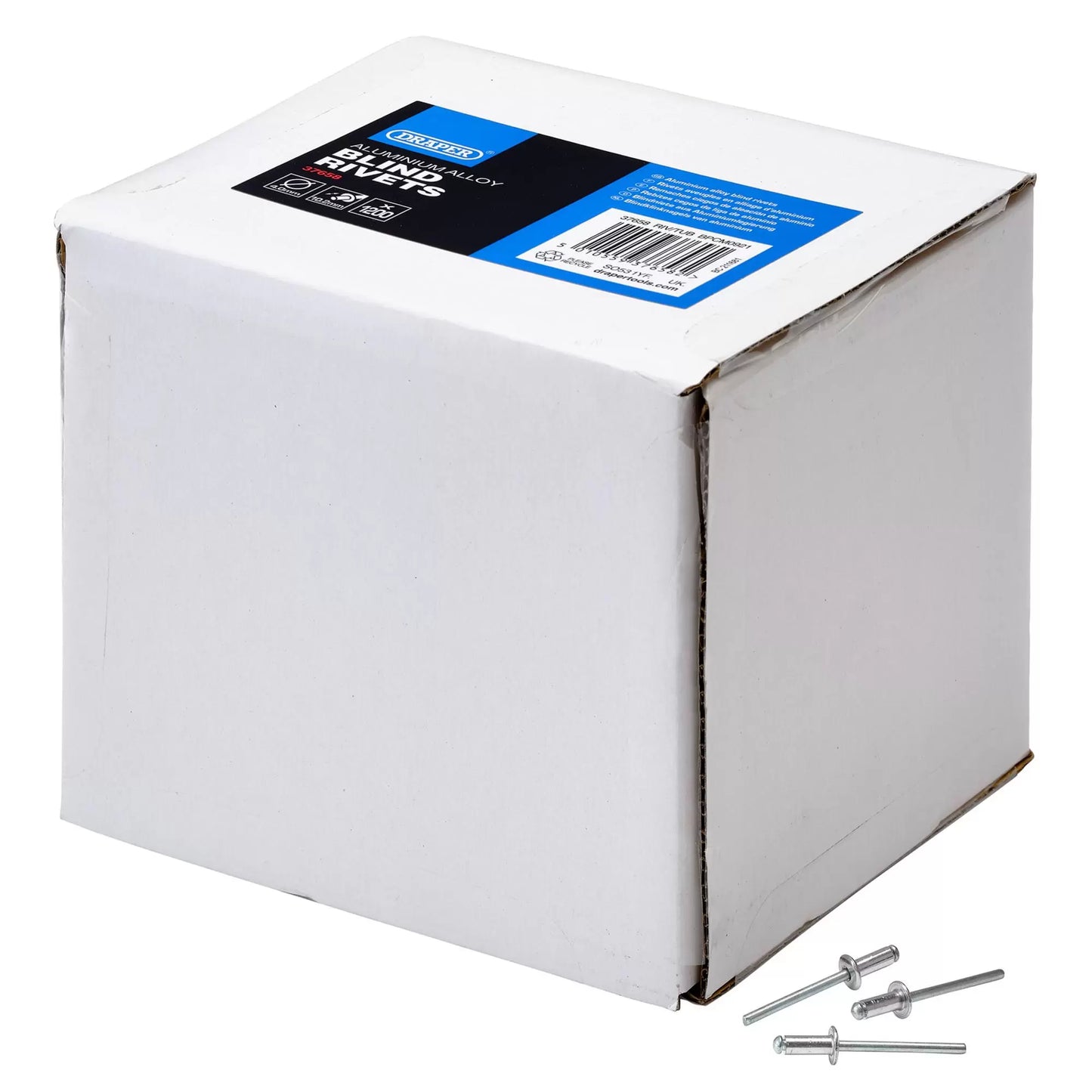 Draper Tools - 37658 - Blind Rivets, 4.0 x 10.2mm (Tub of 1200)
