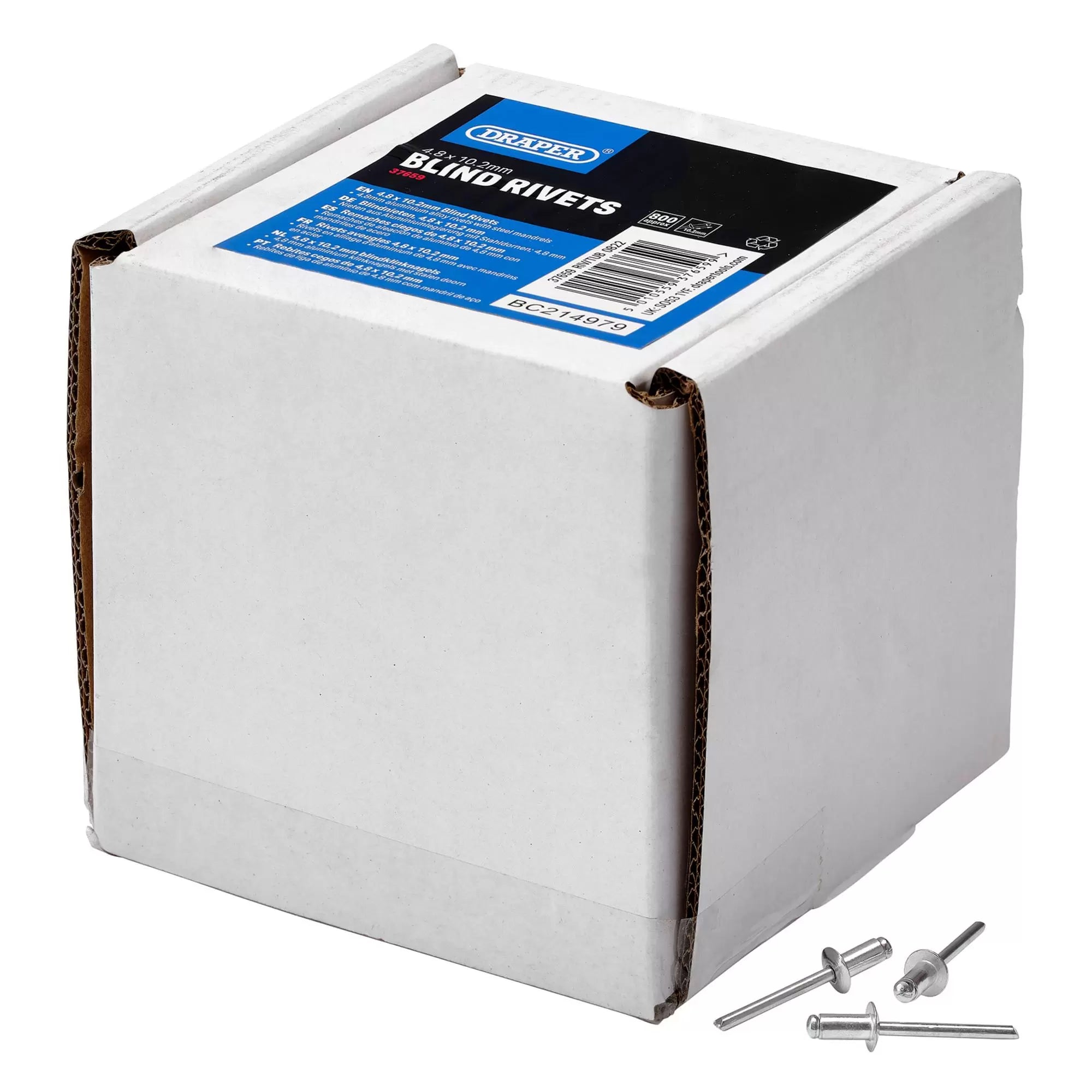 Draper Tools - 37659 - Blind Rivets, 4.8 x 10.2mm (Tub of 800)