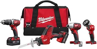 Milwaukee 2695-24 M18 18V Cordless Power Tool Kit – Hammer Drill, 2 Batteries, Charger & Case