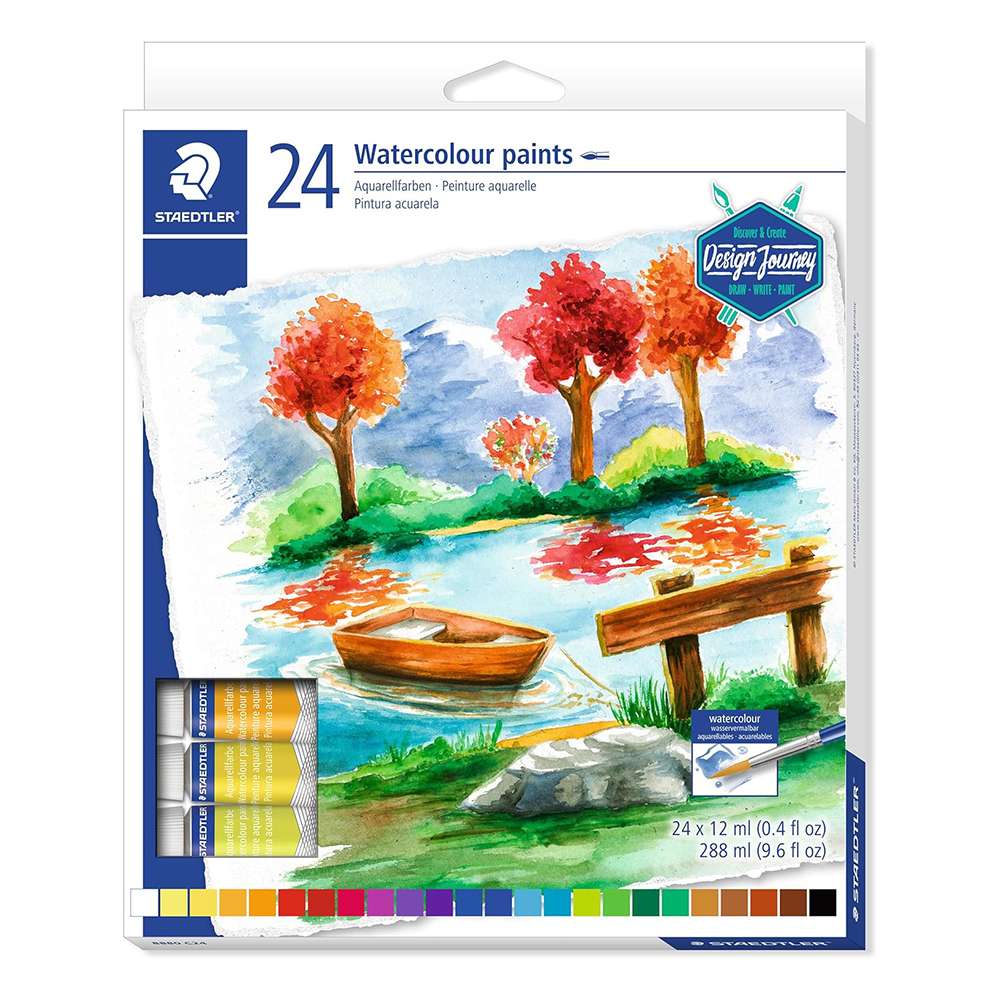 Staedtler Water Color Set, 24 Colors, 24 Tubes – Pack of 1