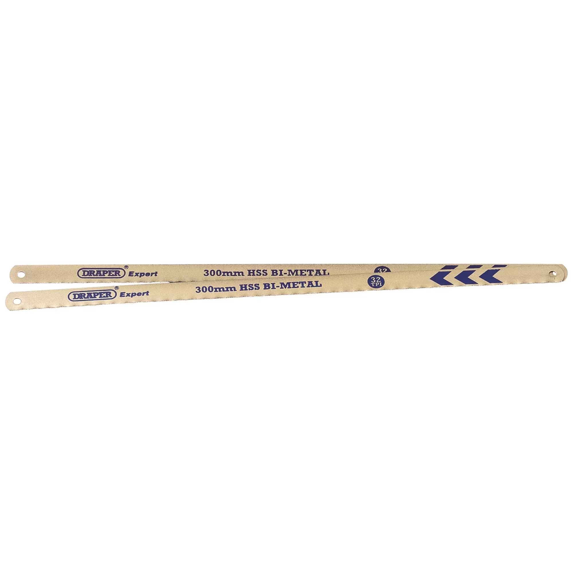 Draper Tools - 38265 - Draper Expert Bi-Metal Hacksaw Blades, 300mm, 32tpi (Pack of 2)