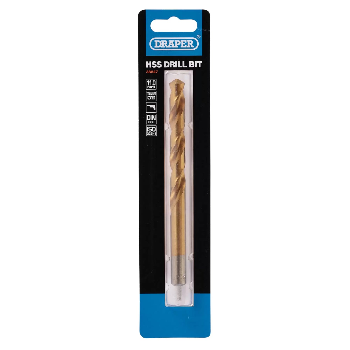 Draper Tools - 38847 - HSS Titanium Drill Bit, 11 x 130mm