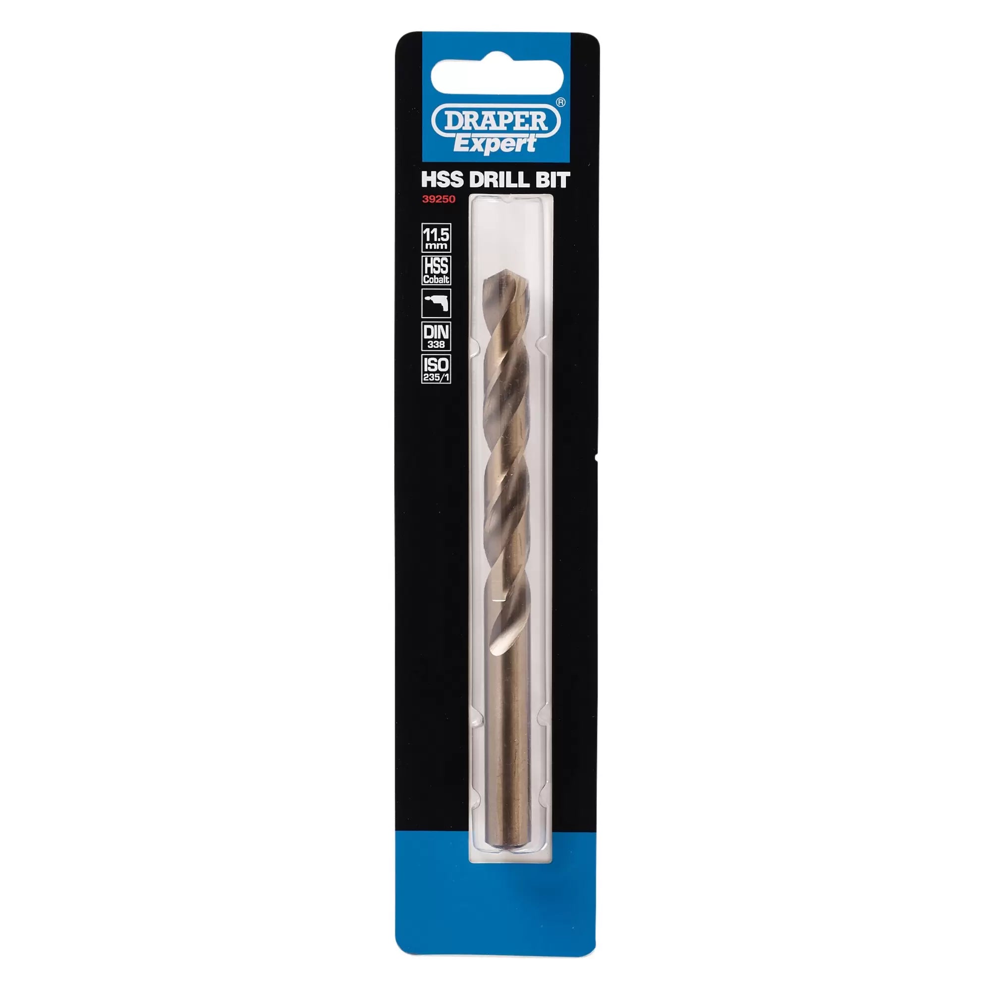 Draper Tools - 39250 - Draper Expert HSS Cobalt Drill Bit, 11.5 x 230mm