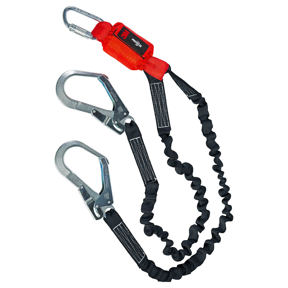 3M Protecta Shock Absorbing Lanyard Twin Legs 1.5m