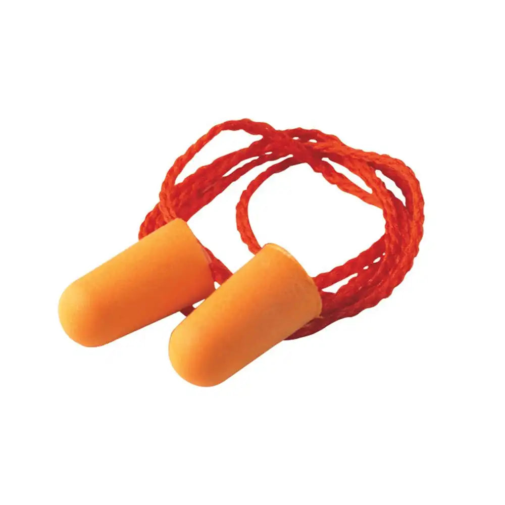 Foam Earplugs, Corded – 100 Pieces (Model #1110)