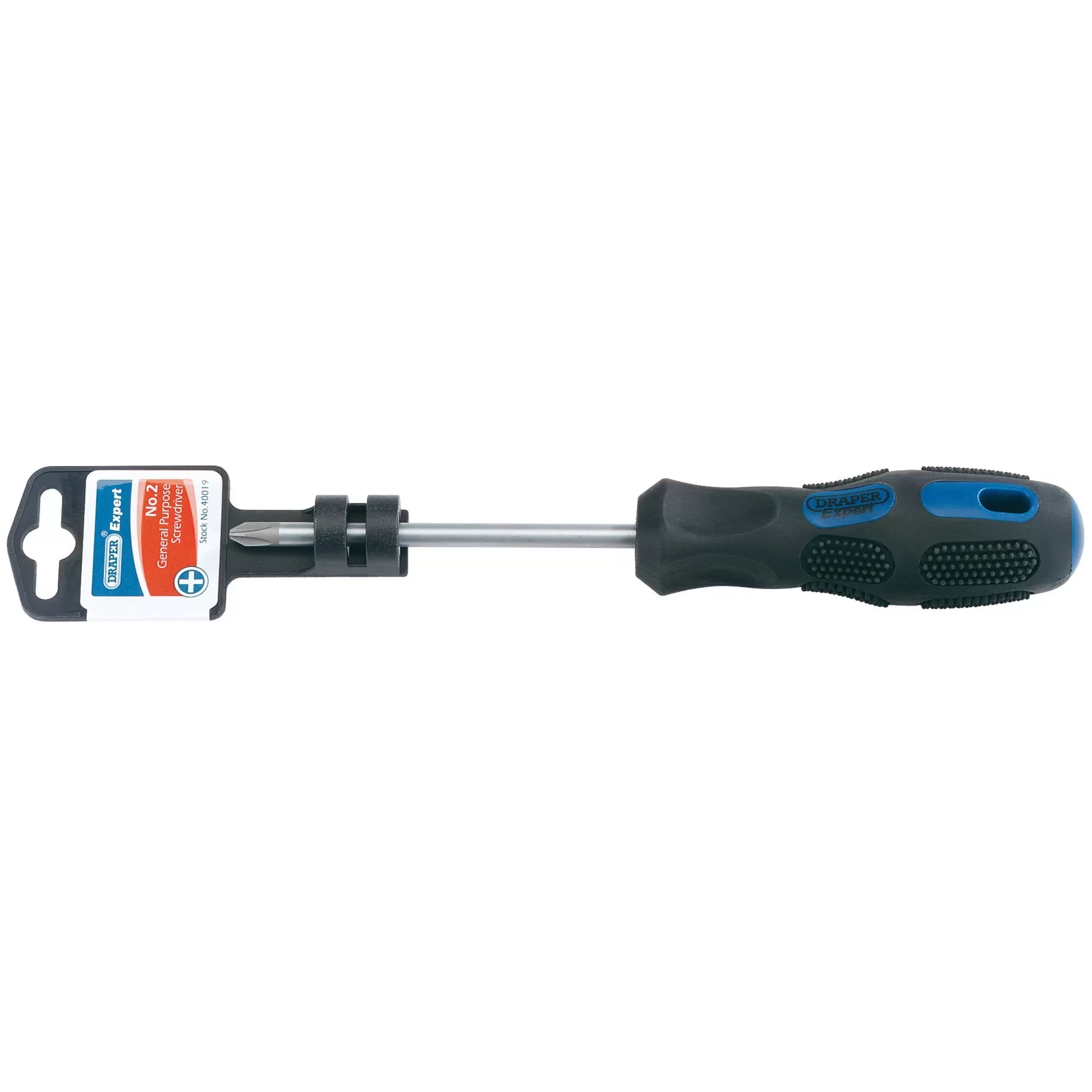 Draper Tools - 40019 - Draper Expert Cross Slot Screwdriver, No.2 x 100mm