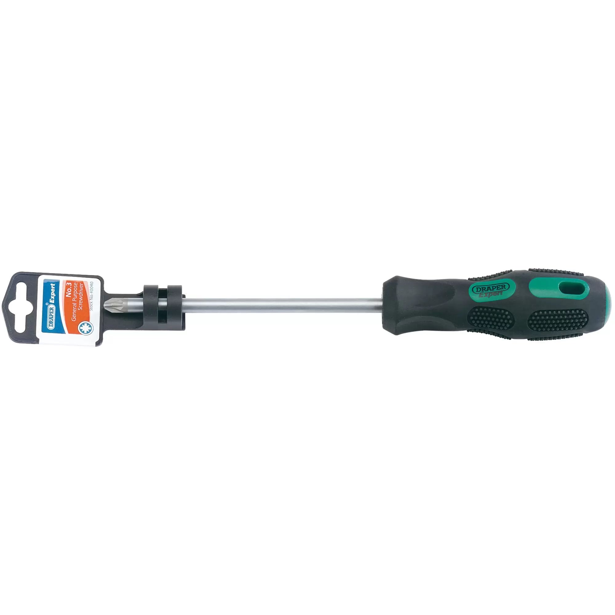 Draper Tools - 40040 - Draper Expert PZ Type General Purpose Screwdriver, No.3 x 150mm