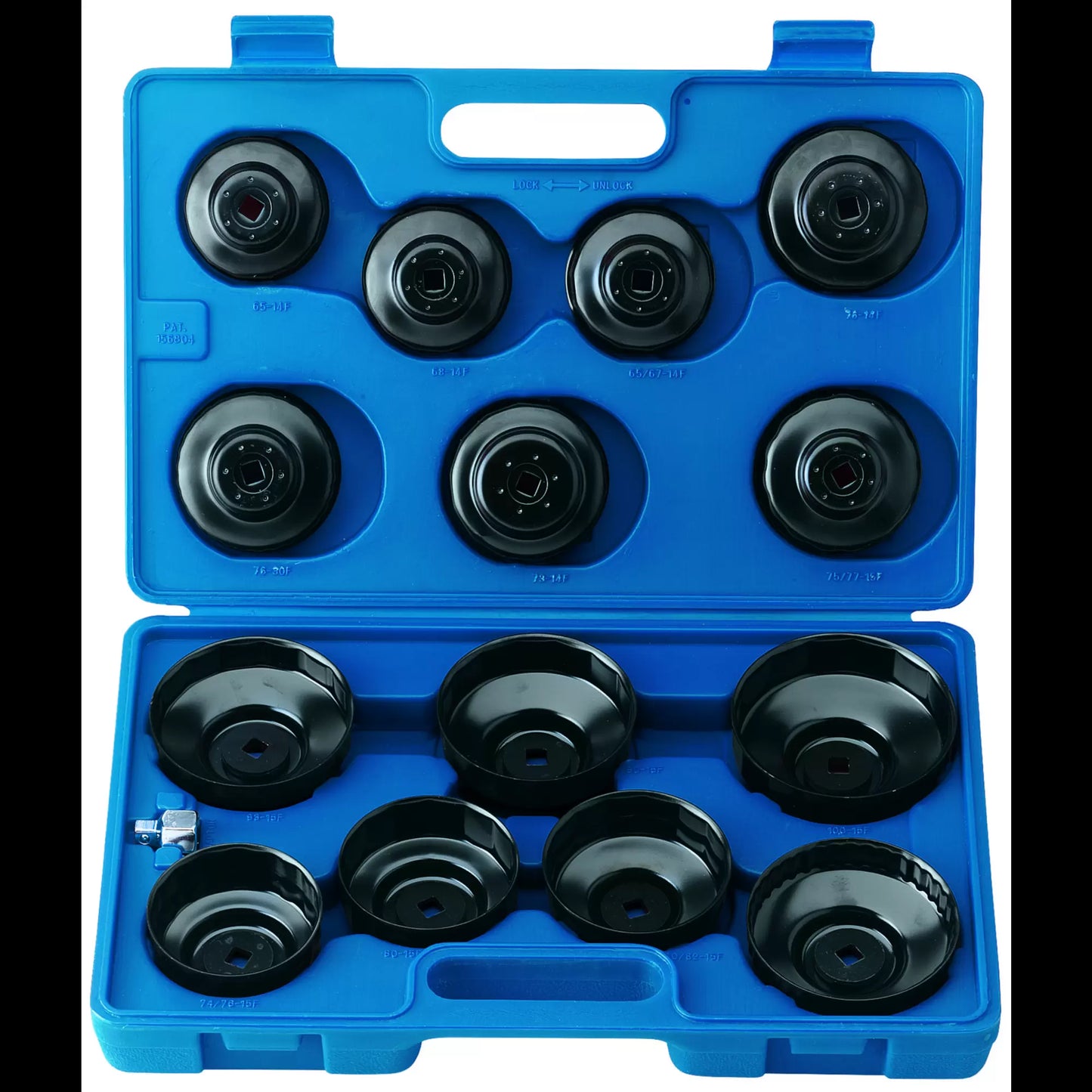 Draper Tools - 40105 - Oil Filter Cup Socket Set, 3/8" Sq. Dr. (15 Piece)