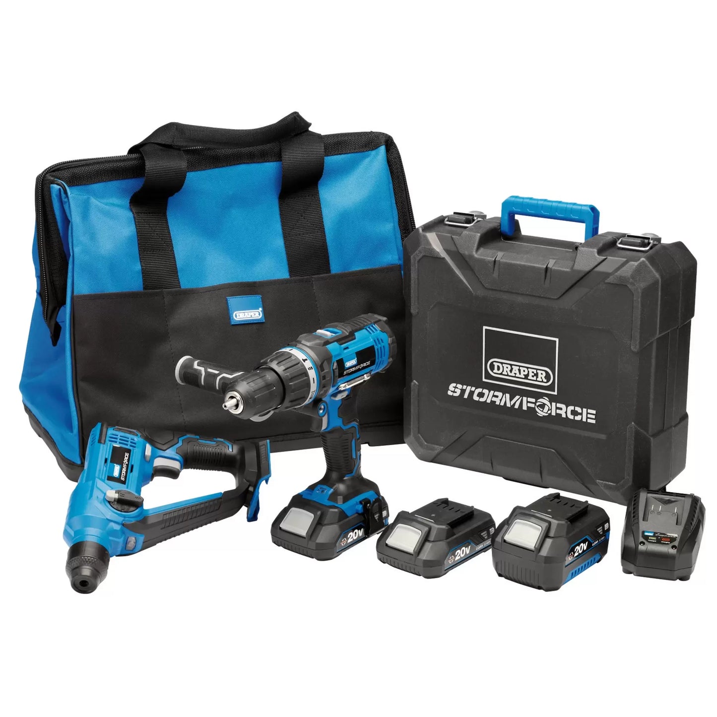 Draper Tools - 40429 - Draper Storm Force® 20V Cordless Kit (7 Piece)