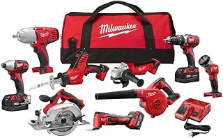 M18 18-Volt Lithium-Ion Cordless 9-Tool Combo Kit with 3 4.0 Ah Batteries, Charger, and Tool Bag